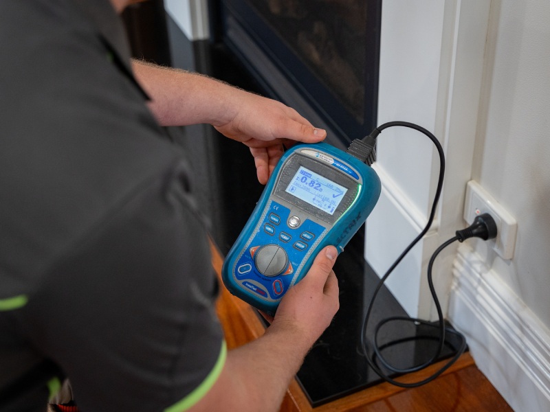 We conduct thorough tests with a licensed electrician